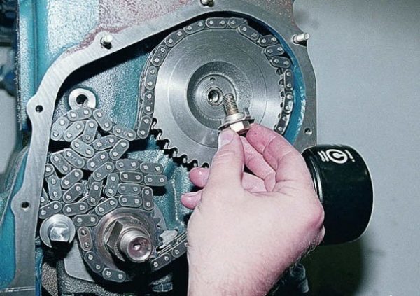 Установка шестерни