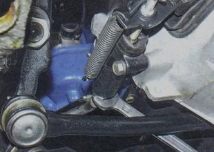 Отсоединение шланга гидропривода РЦС