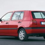 Вид сзади на Golf 3