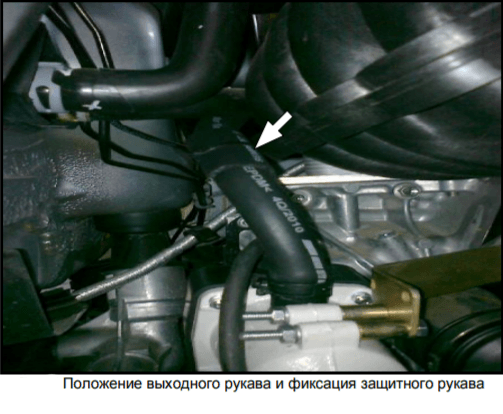 Выходной рукав подогревателя