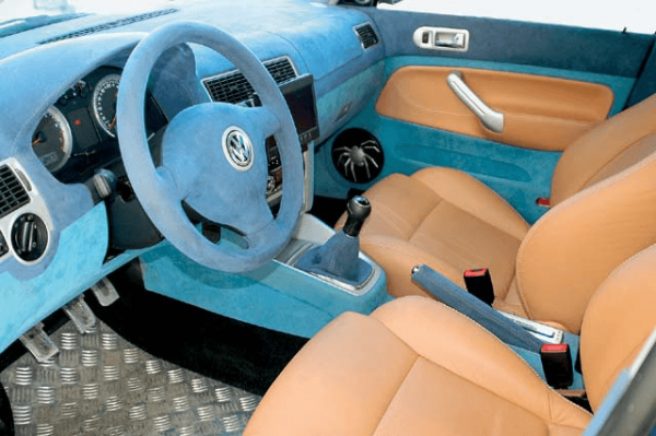 Флокирование салона VW Bora