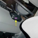 Фактическое место разъёма в VW Eurovan 2005 года