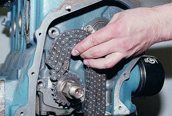 Установка цепи