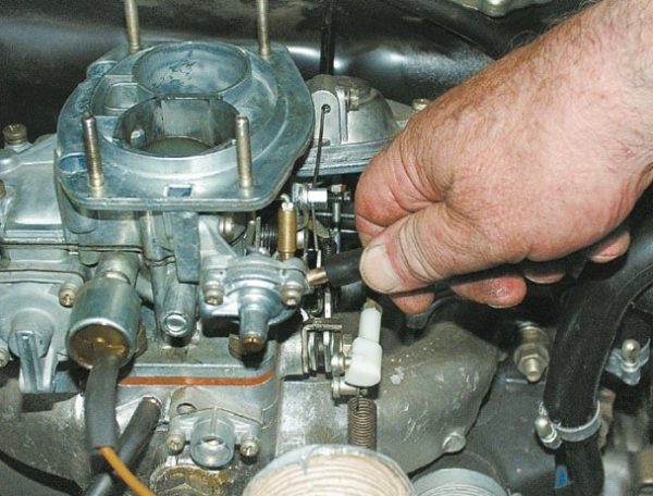 Снятие шланга