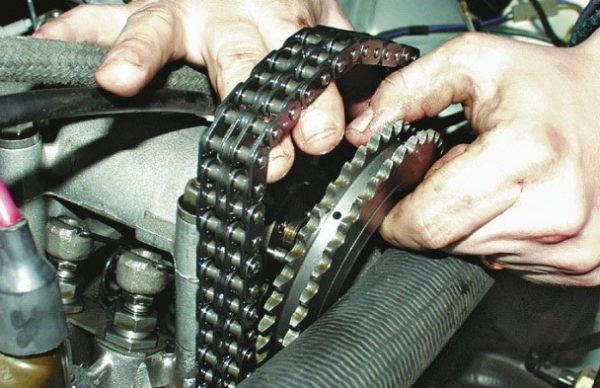 Снятие цепи