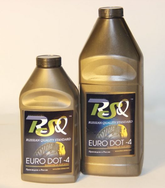Тормозная жидкость ДОТ-3 и ДОТ-4