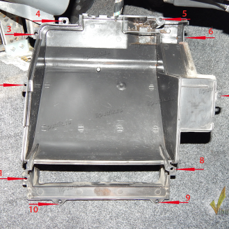 Места расположения саморезов