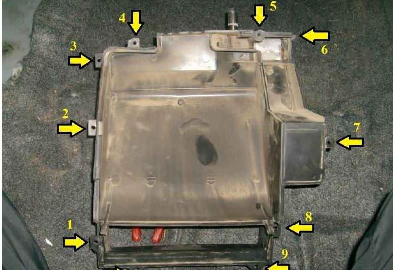 Расположение винтов