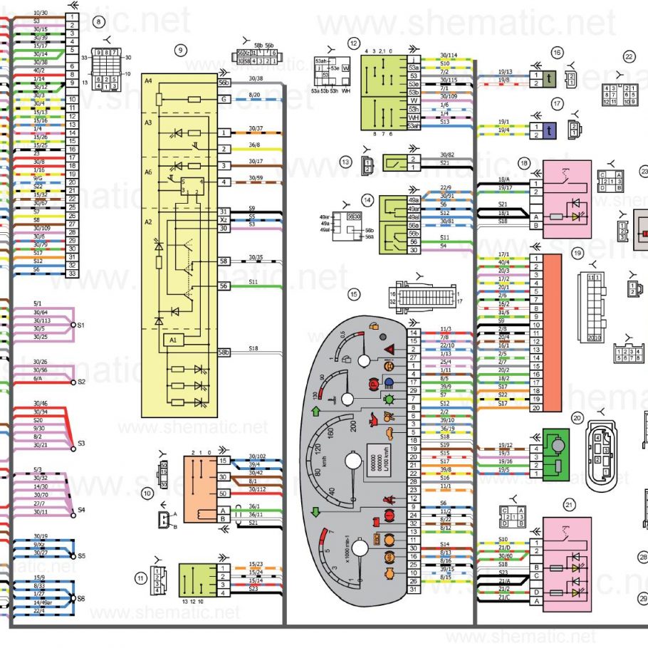 Шевроле ланос электросхема